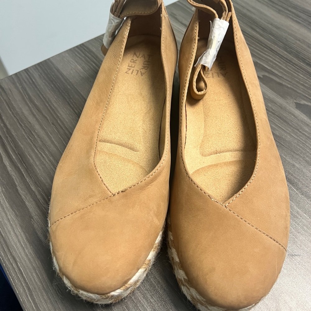Women's Tan Espadrille Flats Naturalizer 10w